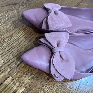 Pink Pointy Toe Flat